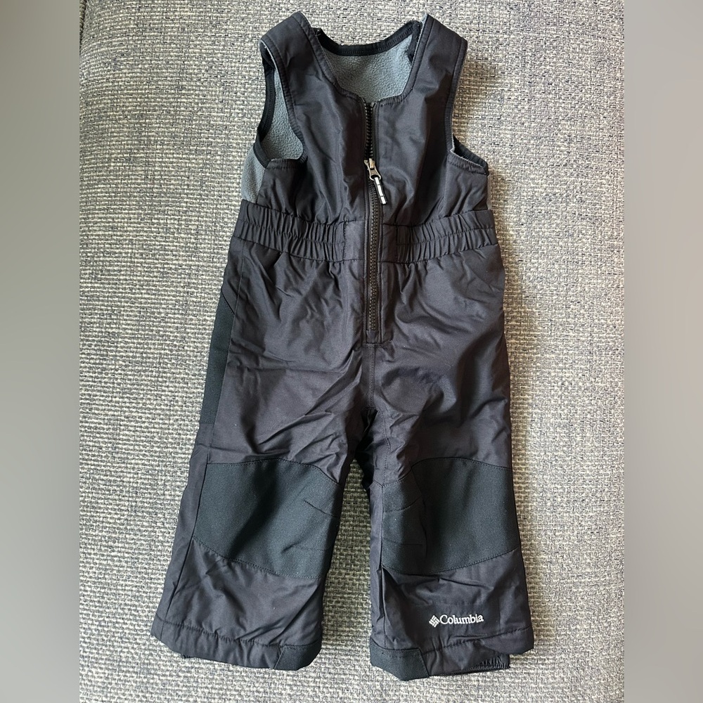 ❄️ Columbia Black Snowpant Overalls 👶 12-18 Months | Warm & Waterproof!